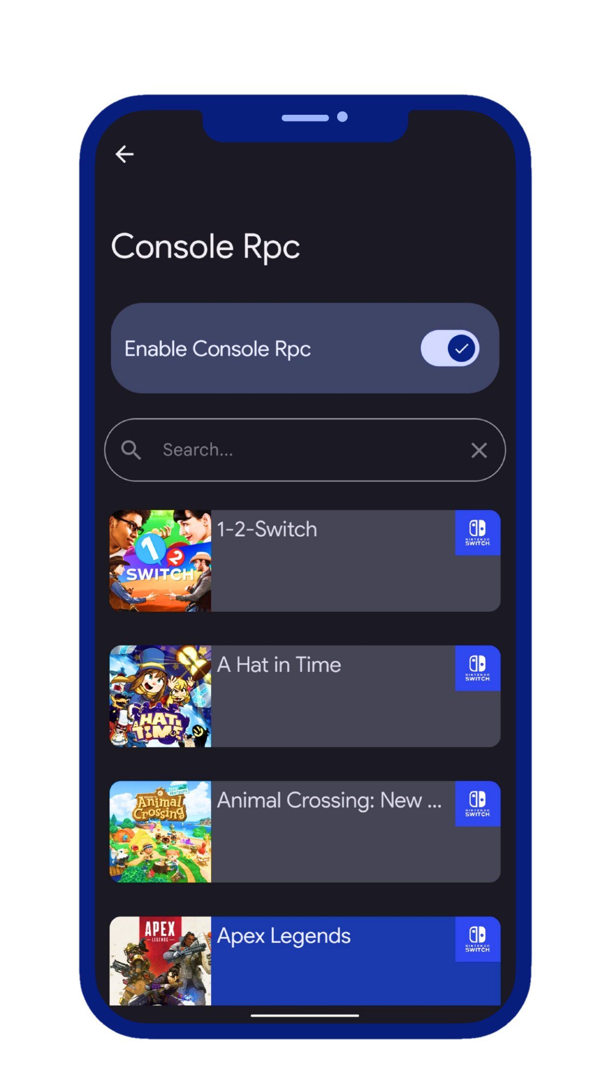 Screenshot of the Console Rpc.